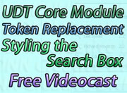 Issue 29 – UDT Module, Token Replacement, Skinning Search Box