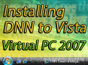 Issue 31 – Installing DotNetNuke to Vista and using Virtual PC